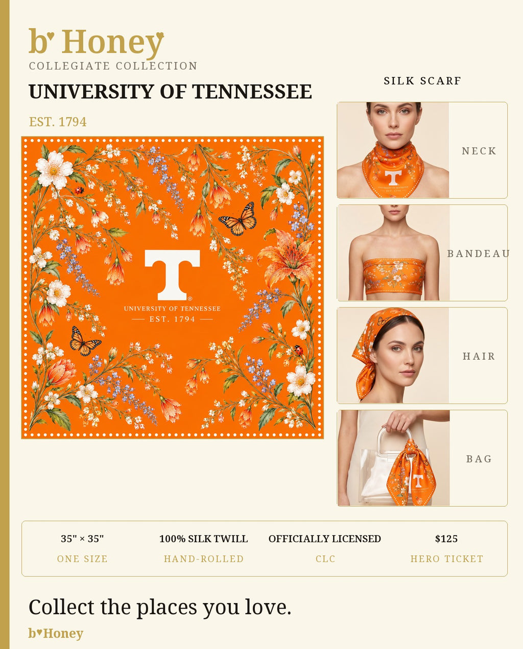 Tennessee Honey Scarf product board
