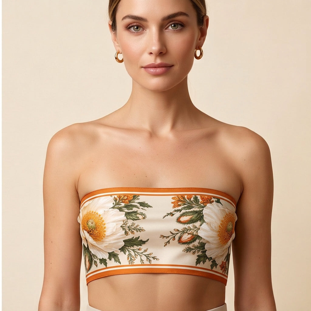 Texas Honey Scarf front bandeau with tie hidden at back