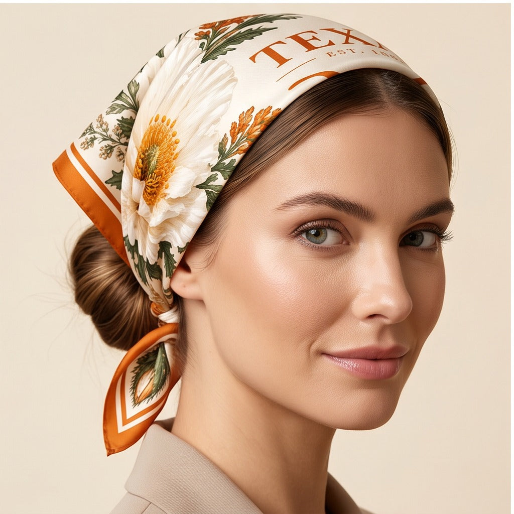 Texas Honey Scarf hair styling
