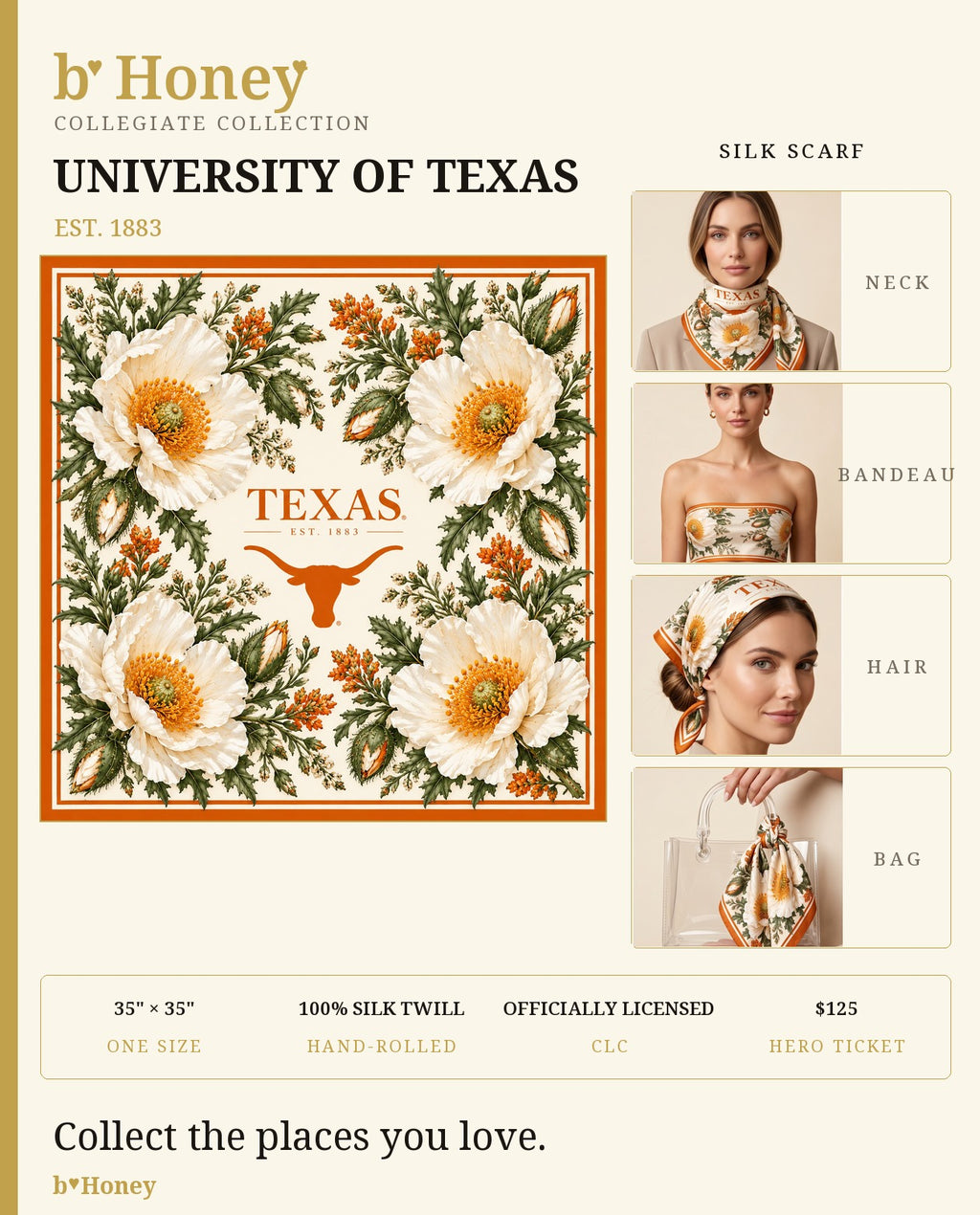 Texas Honey Scarf product board