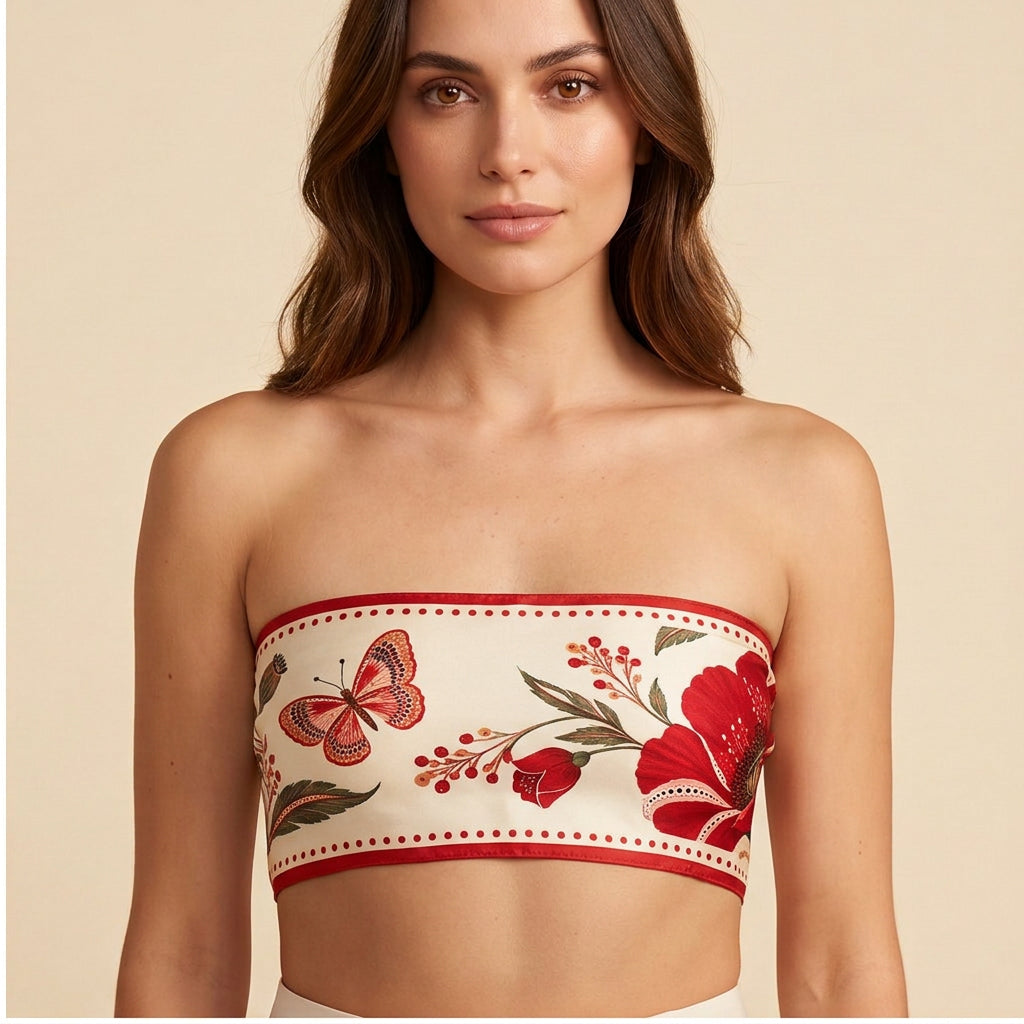 Wisconsin Honey Scarf front bandeau with tie hidden at back