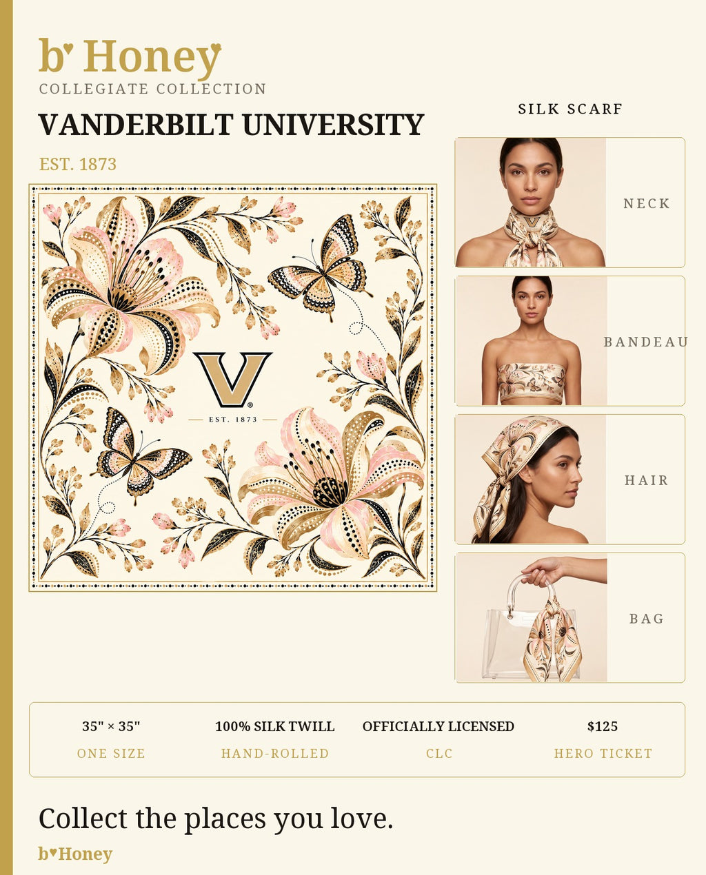 Vanderbilt Honey Scarf product board
