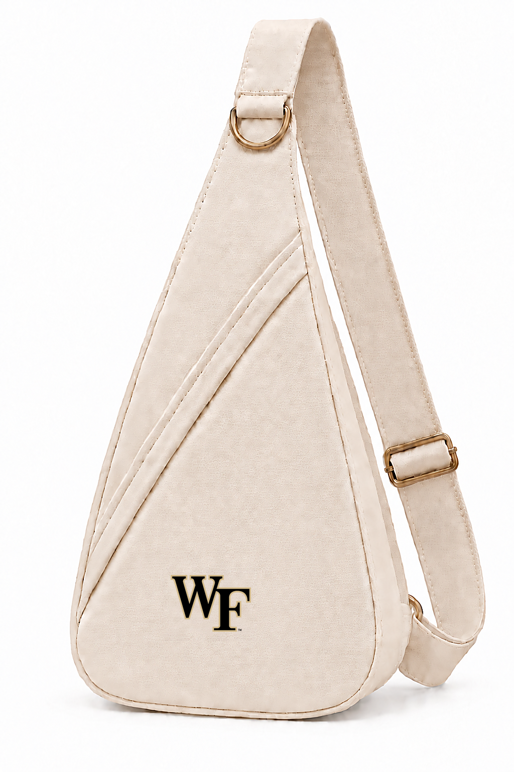 Cream Honey Sling with the gold-and-black WF mark